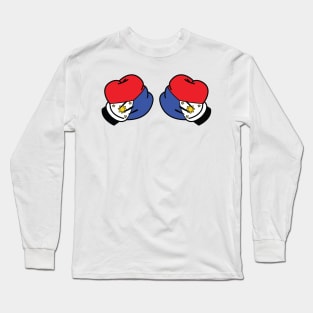 Mickey Filipino Flag Boxing Gloves by AiReal Apparel Long Sleeve T-Shirt